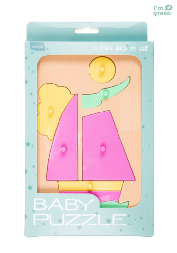Bioplastic toys - Baby puzzle sail boat educational toy. - T&M Toys